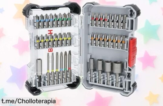 Increíble juego de 43 puntas Bosch para destornillador: ¡calidad y colores vibrantes a un precio que no se repetirá! Ahorra tiempo y disfruta tus reparaciones sin complicaciones.