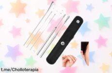 Increíble juego de herramientas para limpiar los oídos con puntas seguras y funda resistente, ¡el super chollo que toda la familia necesita ahora mismo!