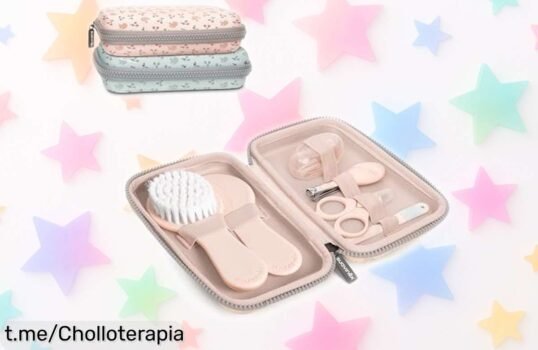 Increíble kit de manicura Suavinex para bebés, ¡oportunidad única de tener todo lo esencial bien organizado y a un precio rebajado que no puedes dejar escapar!