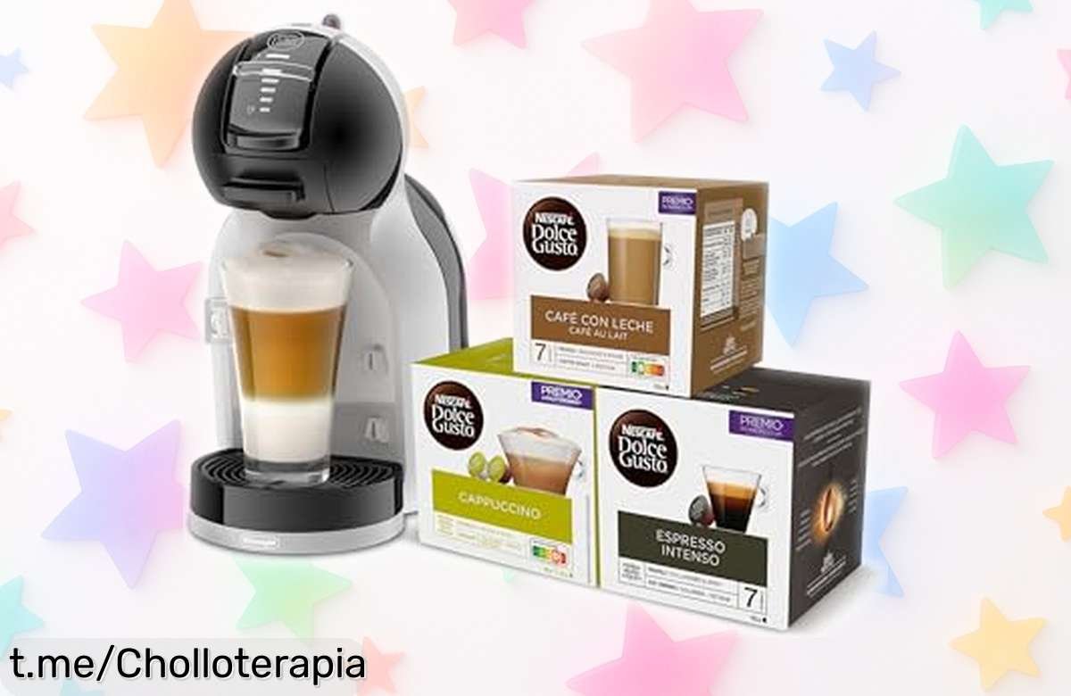 Increíble máquina de café De’Longhi Mini Me con 3 packs para disfrutar espresso como un barista en casa, aprovecha este ofertón y transforma tus mañanas ya mismo.