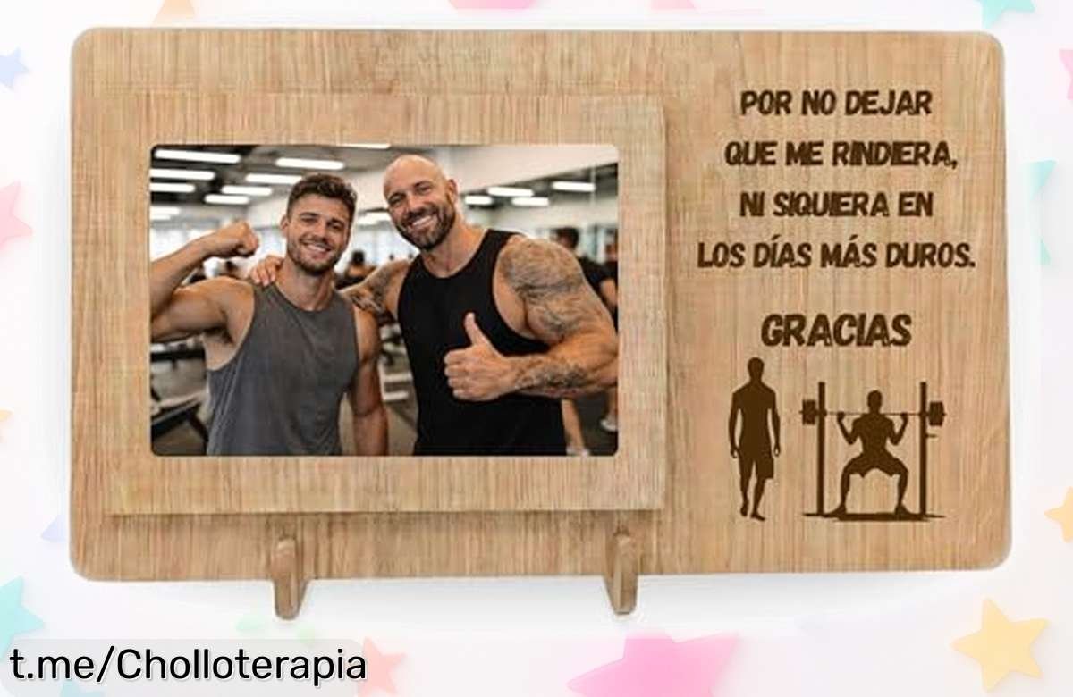 Increíble marco de fotos NIRALIS para entrenador con frase emotiva, un detallazo que emociona y su precio está rebajado: ¡no te lo pierdas!