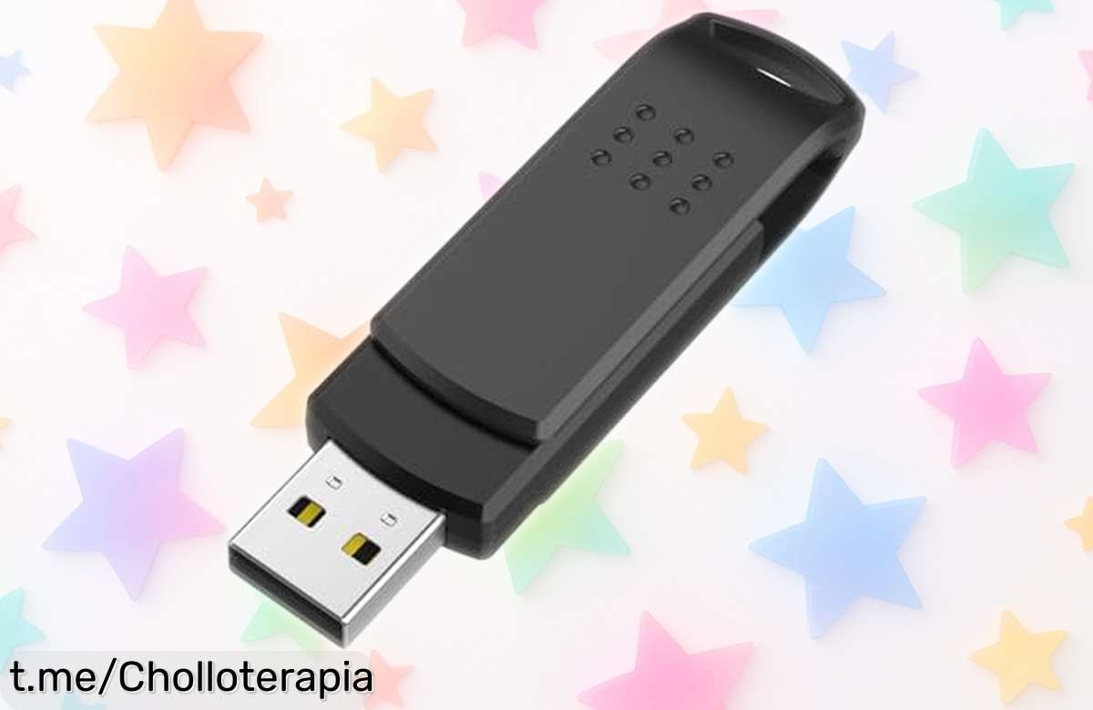 Increíble memoria USB de 64GB KEXIN con tapa giratoria y anilla, un ofertón que asegura tus archivos siempre a mano ¡No te quedes sin el tuyo!