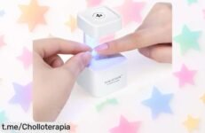 Increíble mini lámpara UV/LED portátil PEACECOLOR para secar tus uñas en un abrir y cerrar de ojos, ¡a un precio que te dejará boquiabierto!