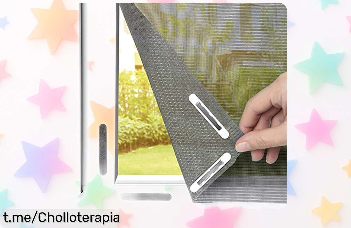 Increíble mosquitera antipolen EASYmaxx con Magic Click: Adáptala rápido y sin líos, el chollo que necesitas para disfrutar de tus ventanas libres de insectos y alergias. ¡No lo pienses más!