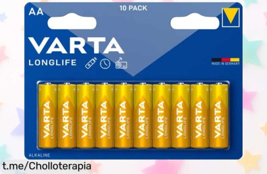 Increíble pack de 10 pilas AA Varta Longlife Power que duran hasta 10 años: ¡un ofertón que no puedes dejar pasar si quieres energía para tus juguetes!