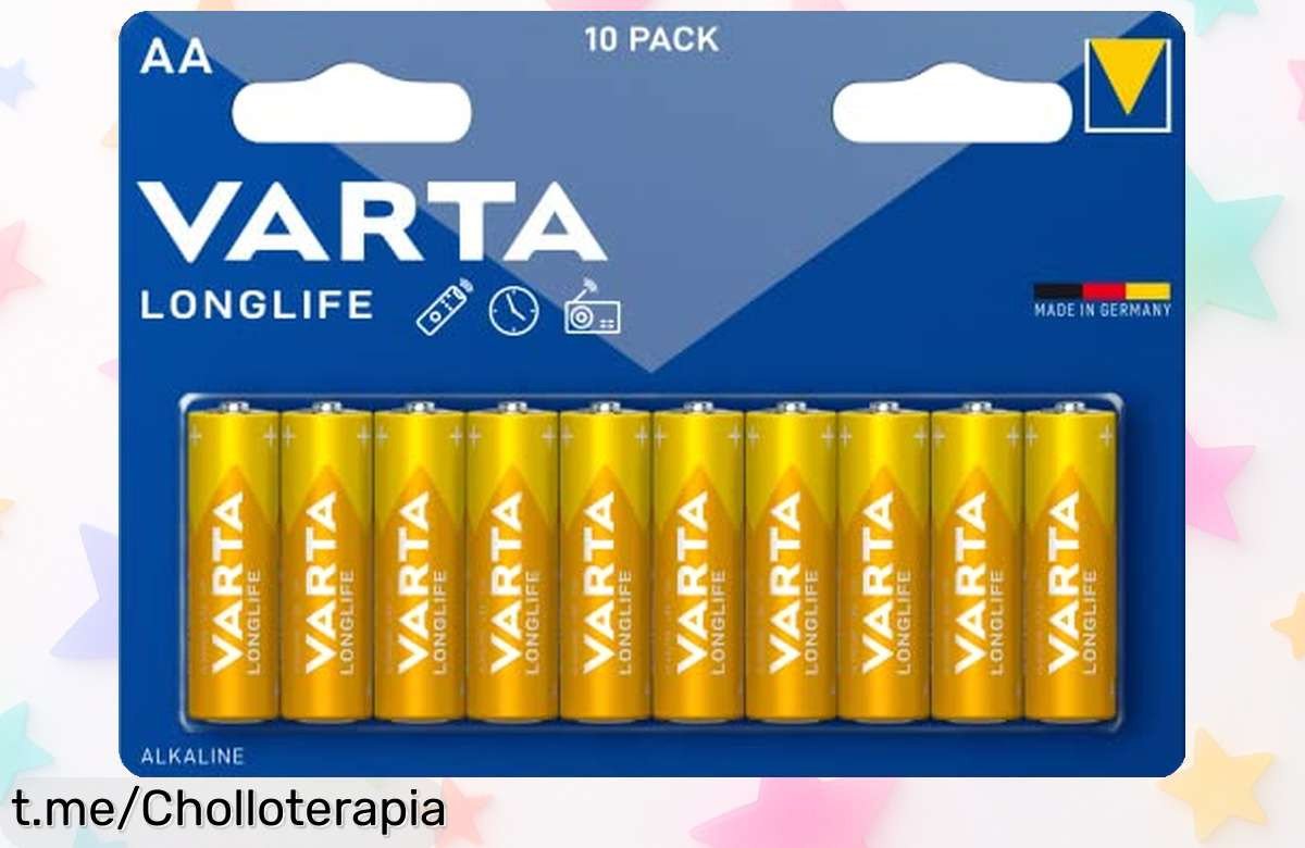 Increíble pack de 10 pilas AA Varta Longlife Power que duran hasta 10 años: ¡un ofertón que no puedes dejar pasar si quieres energía para tus juguetes!