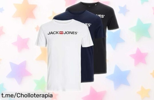 Increíble pack de 3 camisetas básicas JACK & JONES a un precio tan bajo que parece un regalo, no te quedes sin ellas y destaca en cualquier ocasión. ¡Aprovecha ya!