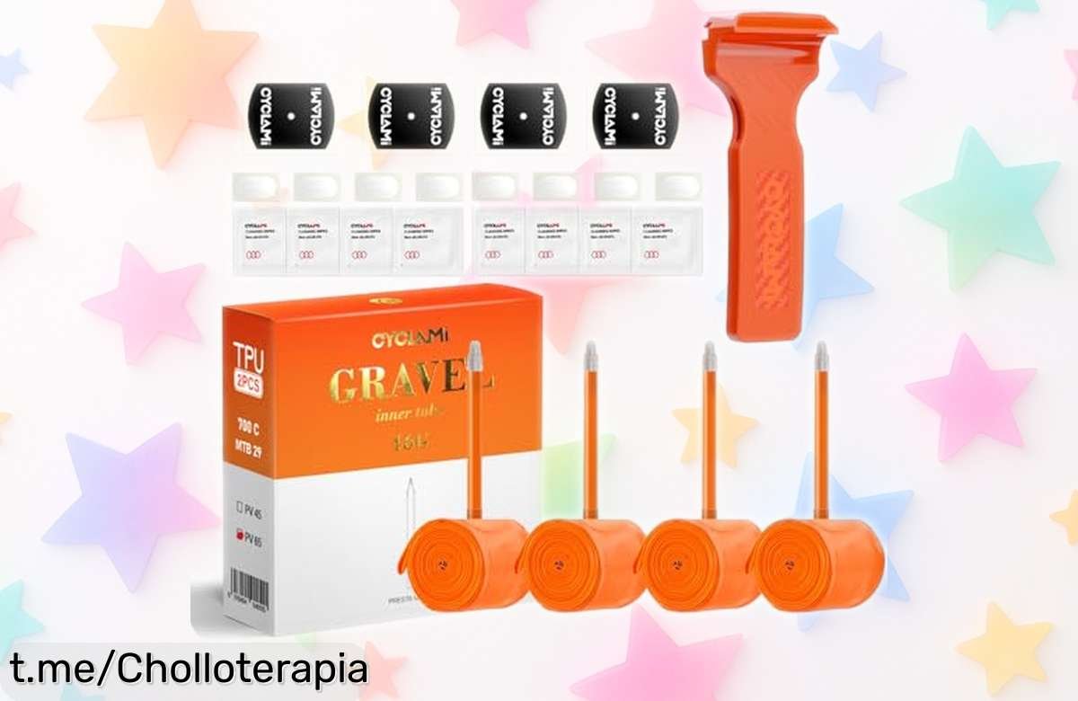 Increíble pack de 4 cámaras de aire Presta para bici, ¡ofertón que no te puedes perder! Haz que tu bici vuele sin preocuparte por pinchazos y disfruta del camino como nunca.