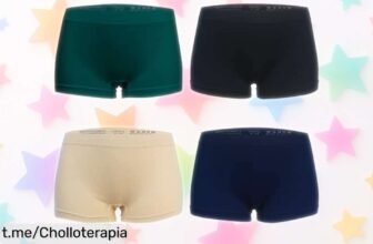 Increíble pack de 4 culottes boxer Libella sin costuras a un precio regalado; siéntete libre y glamourosa en cualquier outfit, ¡no te lo puedes perder!