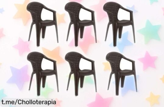 Increíble pack de 6 sillas apilables SHAF Dream para jardín, ¡renueva tu espacio al aire libre a precio loco y disfruta cada momento bajo el sol!