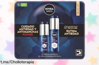 Increíble pack de NIVEA MEN con crema hidratante SPF30 y sérum antimanchas a un precio loco, ¡tu piel será más joven en solo un mes! No te lo pierdas.