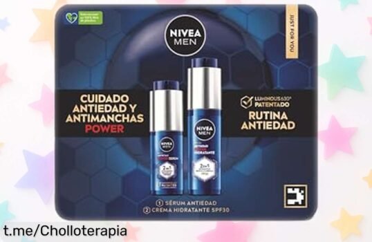 Increíble pack de NIVEA MEN con crema hidratante SPF30 y sérum antimanchas a un precio loco, ¡tu piel será más joven en solo un mes! No te lo pierdas.