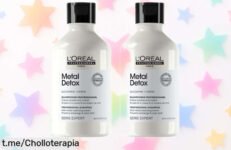 Increíble pack de champú Metal Detox de L’Oréal Professionnel x2 a un precio de escándalo, ¡protégete del daño y luce un cabello espectacular hoy mismo!