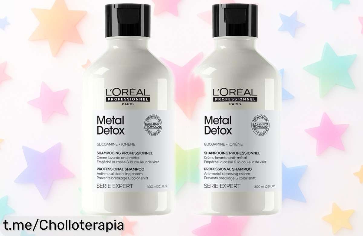 Increíble pack de champú Metal Detox de L’Oréal Professionnel x2 a un precio de escándalo, ¡protégete del daño y luce un cabello espectacular hoy mismo!