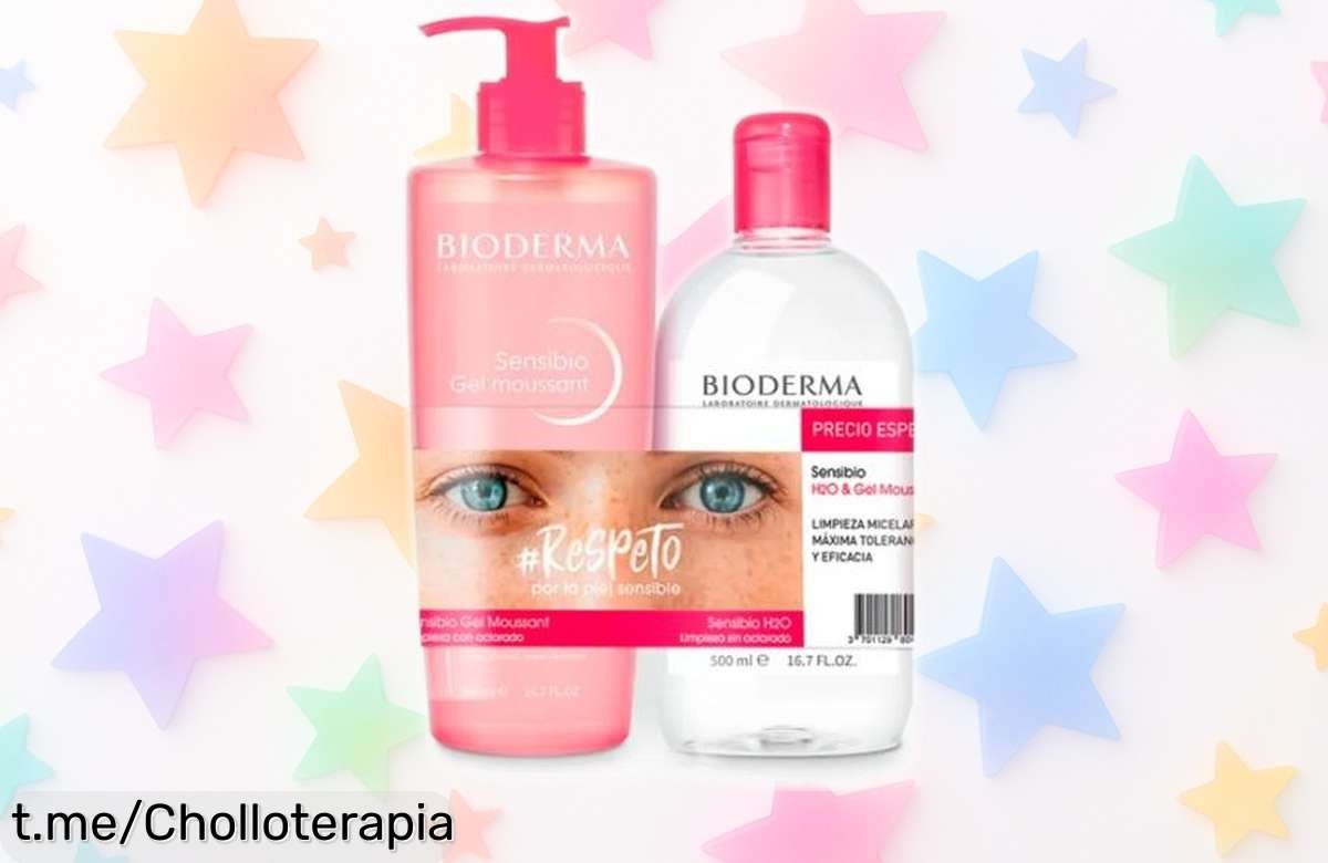 Increíble pack limpiador facial Bioderma para pieles sensibles, ahora a un precio de locura que no podrás dejar pasar, ¡dale a tu rostro el cuidado que se merece ya!
