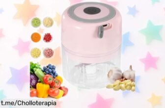 Increíble picadora eléctrica de cebolla con 3 cuchillas y batería potente, ¡descuentos nunca vistos para hacer tu cocina más fácil!