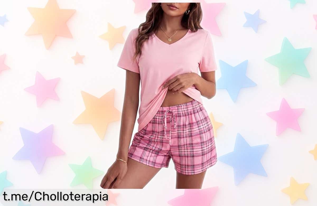 Increíble pijama corto de algodón Bresdk para mujer, ¡con una rebaja que no podrás creer! Siéntete fresca y libre en casa, date prisa antes de que desaparezca esta oferta única.