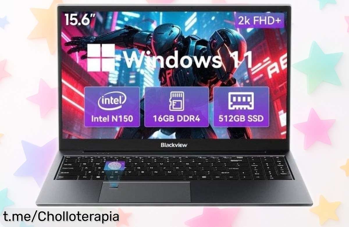 Increíble portátil Blackview Acebook 8 con pantalla de 15.6”, ¡rebajado a un precio loco para que navegues, trabajes y juegues sin límites! La oportunidad que estabas esperando.