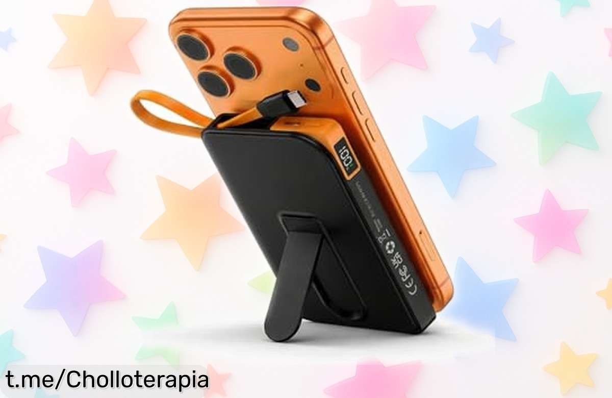 Increíble power bank magnético para iPhone con carga rápida 22.5W y pantalla LED, ¡aprovéchalo ya antes que se acabe a este precio de loco!