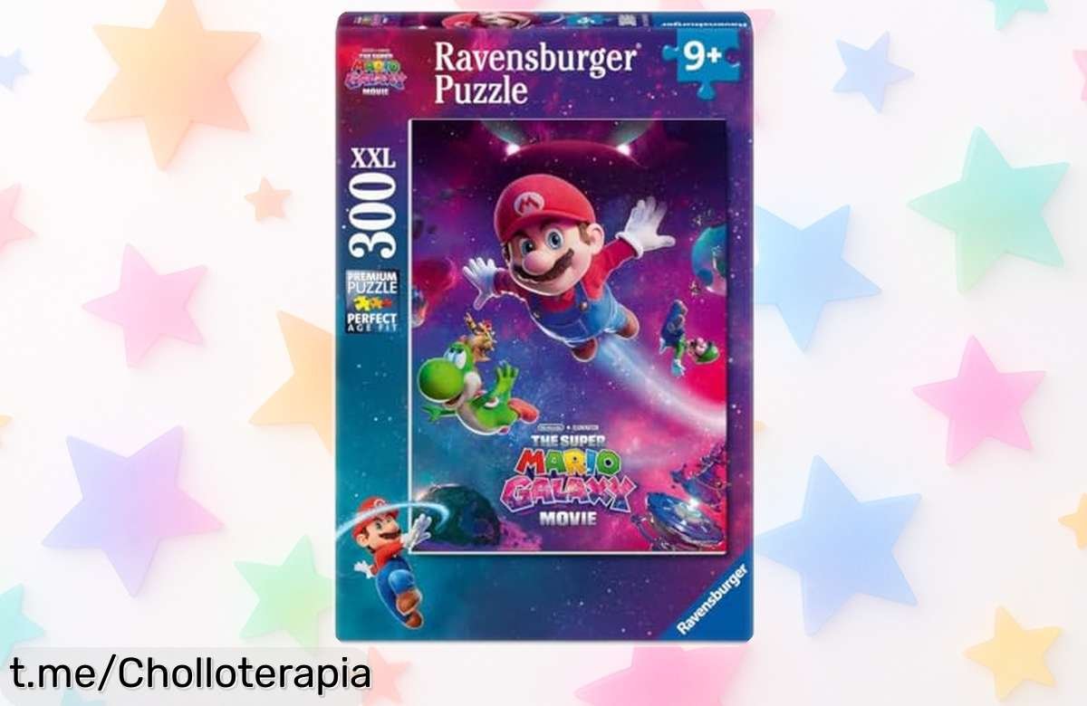 Increíble puzzle XXL de 300 piezas de Super Mario The Movie para toda la familia, ¡ahora a un precio locura que no querrás dejar escapar!