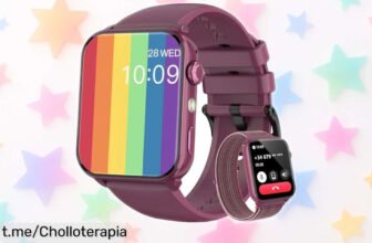 Increíble reloj inteligente IOWODO con 2 correas y batería que dura hasta 30 días, ¡un ofertón en tecnología que te hará sentir como nunca!
