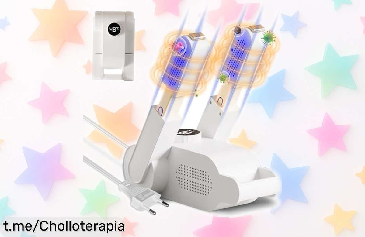 Increíble secador portátil y plegable para botas de esquí con luz antibacterias, ¡ahora a un precio regalado! Consigue el tuyo antes de que se acaben y disfruta cada aventura sin humedad.