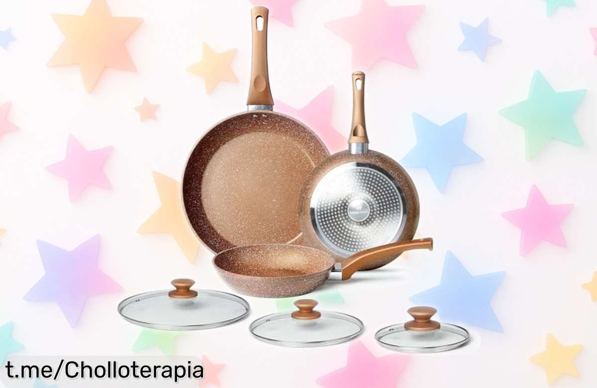 Increíble set de 3 sartenes antiadherentes Innerwell con tapa a precio de escándalo: Cocina fácil y divertido, ¡no te las querrás perder!