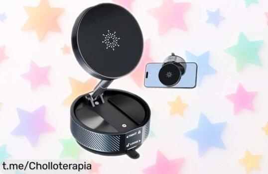Increíble soporte magnético plegable para móvil, ajusta el ángulo perfecto y aguanta en cualquier superficie. ¡No dejes pasar este precio escandaloso que te hará sonreír!