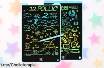 Increíble tablet de escritura LCD para peques, pack de 2 a precio rebajado que no te vas a creer, ¡diversión segura y sin cansar la vista!