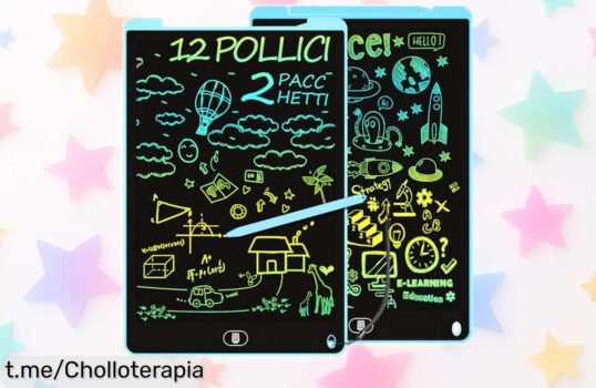 Increíble tablet de escritura LCD para peques, pack de 2 a precio rebajado que no te vas a creer, ¡diversión segura y sin cansar la vista!