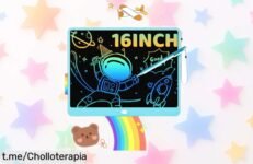 Increíble tableta de escritura LCD ORSEN para niños, 16 pulgadas de pura diversión a un precio regalado; dibuja y borra hasta 300,000 veces y despierta su creatividad hoy mismo.