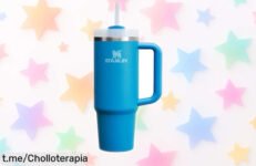 Increíble taza térmica Stanley Quencher H2.0 FlowState que mantiene tu agua helada hasta 40 horas, ¡un chollazo para disfrutar todo el día! No te quedes sin la tuya y refresca tus momentos.