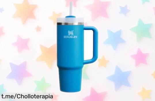 Increíble taza térmica Stanley Quencher H2.0 FlowState que mantiene tu agua helada hasta 40 horas, ¡un chollazo para disfrutar todo el día! No te quedes sin la tuya y refresca tus momentos.