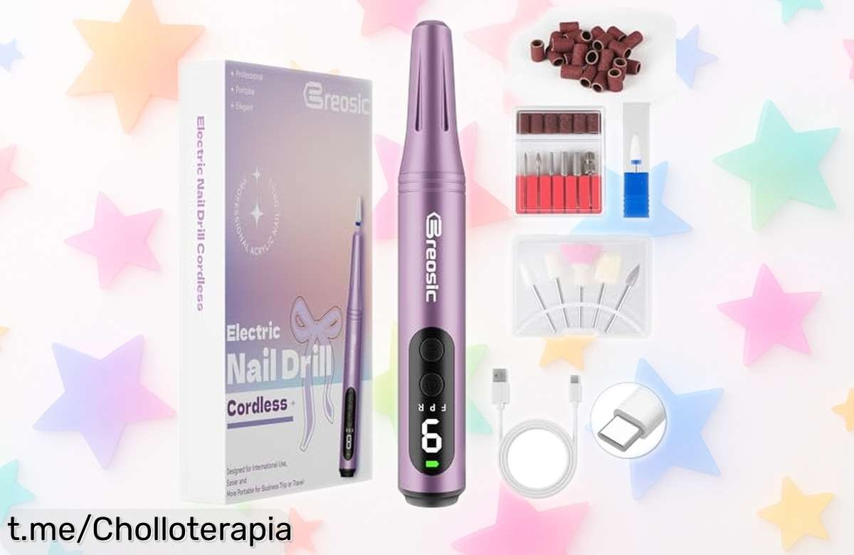 Increíble torno para uñas Breosic 12 en 1: potente, silencioso y fácil de usar. ¡Con esta rebaja te convertirás en el rey o reina de la manicura DIY!