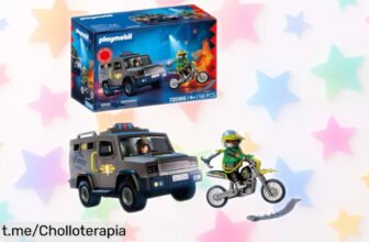 Increíble vehículo SWAT de PLAYMOBIL City Action con persecuciones épicas y trampas reales, ¡aprovecha el descuentazo que tiene este juegazo para peques desde 4 años!