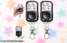 Increíbles 2 mandos a distancia universales compatible con puertas de garaje, ¡no te quedes sin el tuyo y simplifica tu vida al mejor precio!