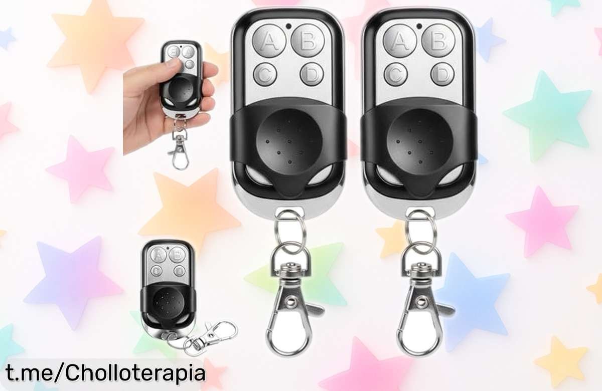 Increíbles 2 mandos a distancia universales compatible con puertas de garaje, ¡no te quedes sin el tuyo y simplifica tu vida al mejor precio!