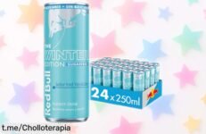 Increíbles 24 latas de Red Bull Energy Edition vainilla helada y bayas sin azúcar, ¡rebajadas para que energía deliciosa nunca te falte! ¡Pómelo en tu carrito ya!