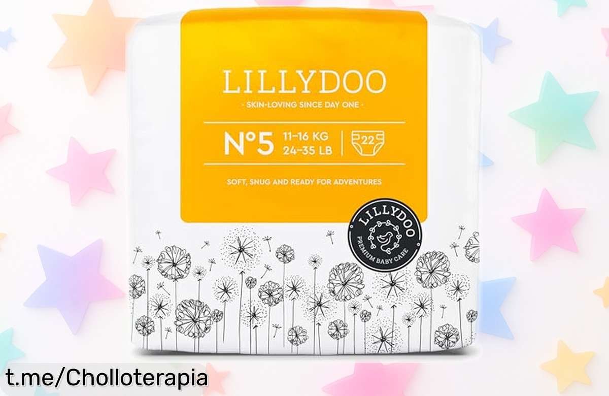 Increíbles pañales Lillydoo, suaves y absorbentes que aguantan 12 horas sin fugas; llévalos ahora a un precio súper chollo que no podrás creer. ¡Hazlo por la piel de tu bebé!