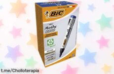 Increíbles rotuladores permanentes BIC Marking 2000, ¡ahora en un ofertón de 12 para que siempre tengas tus ideas listas! No los dejes escapar y dale color a tu vida.