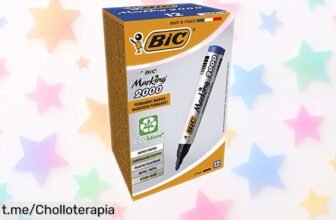 Increíbles rotuladores permanentes BIC Marking 2000, ¡ahora en un ofertón de 12 para que siempre tengas tus ideas listas! No los dejes escapar y dale color a tu vida.