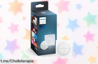 Interruptor giratorio Philips Hue Tap Dial: controla tus luces y escenas sin móvil, ¡súper sencillo! Consigue este gadget a precio regalado y transforma tu casa a tu estilo ya mismo.