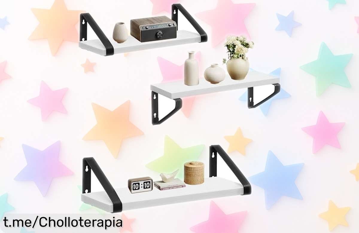 Juego de 3 estantes flotantes VASAGLE que dan un giro espectacular a tu hogar y ahora ¡a un precio regalado! No dejes escapar esta oportunidad única, transforma tu espacio ya.