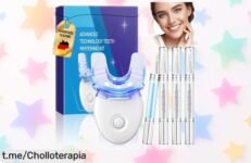 Kit blanqueador dental 3 piezas para que tus dientes brillen como nunca y digas adiós a las manchas de café con un ofertón inesperado que hará sonreír hasta tu reflejo. ¡No te lo pierdas!