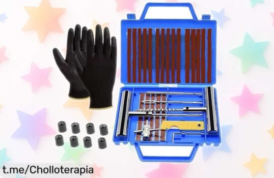Kit de reparación de pinchazos YIJIA, 37 piezas a un precio loco que nunca habías visto; ¡repara y sigue disfrutando sin perder tiempo! No dejes pasar esta oportunidad.