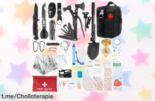 Kit de supervivencia 103 en 1 HIMOMO: todo lo que necesitas para cualquier emergencia a un precio rebajado, ¡prepárate para la aventura y no te quedes sin él!