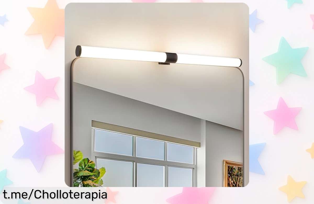 Lámpara LED Homefire de 60 cm para espejo, diseño moderno y iluminación perfecta, ¡aprovecha este precio rebajado y transforma tu baño antes de que se acabe!