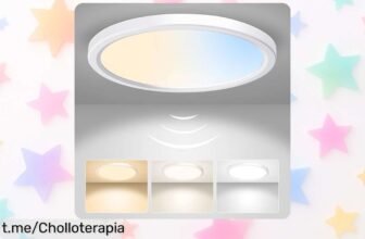Lámpara LED de techo ALUSSO con sensor que se enciende sola a un precio loco, ideal para tu pasillo o garaje. ¡No te pierdas este súper chollo antes de que se agote!