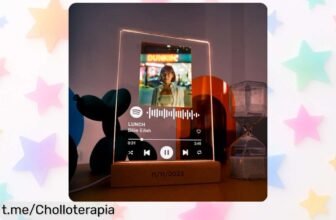 Lámpara REGALOCREATIVO personaliza tu canción favorita y luce espectacular en cualquier rincón, ¡ahora a un precio insuperable que hará brillar tus momentos!