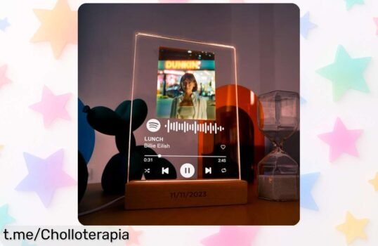 Lámpara REGALOCREATIVO personaliza tu canción favorita y luce espectacular en cualquier rincón, ¡ahora a un precio insuperable que hará brillar tus momentos!